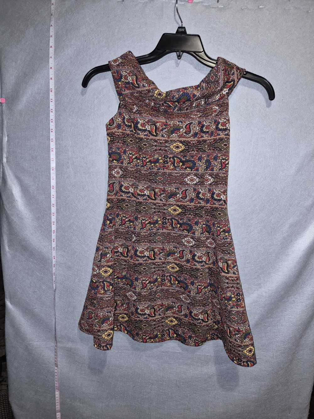 Zara TRF Paisley Tapestry Fit & Flare Mini Dress – Estimated Size Small / US 4–6